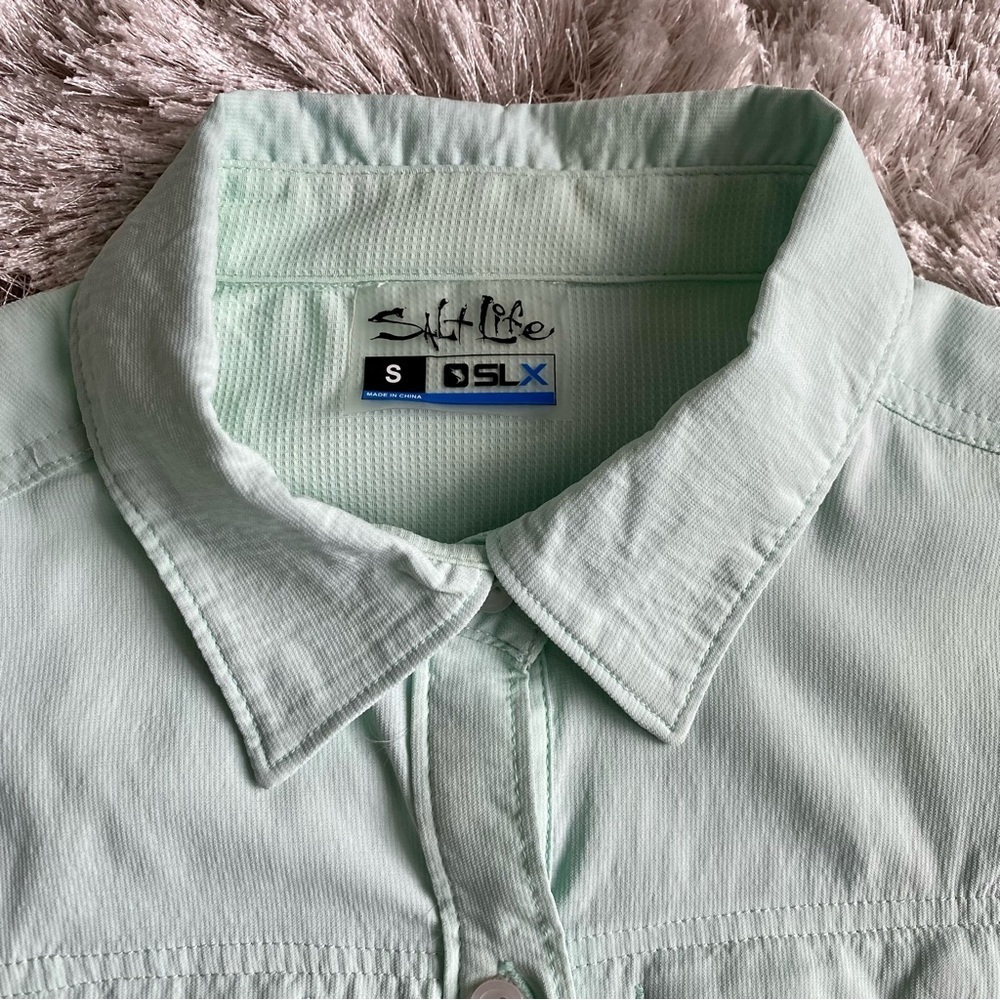 Salt Life UPF 30 Long Sleeve Buttoned Shirt Size Small - Picture 5 of 7